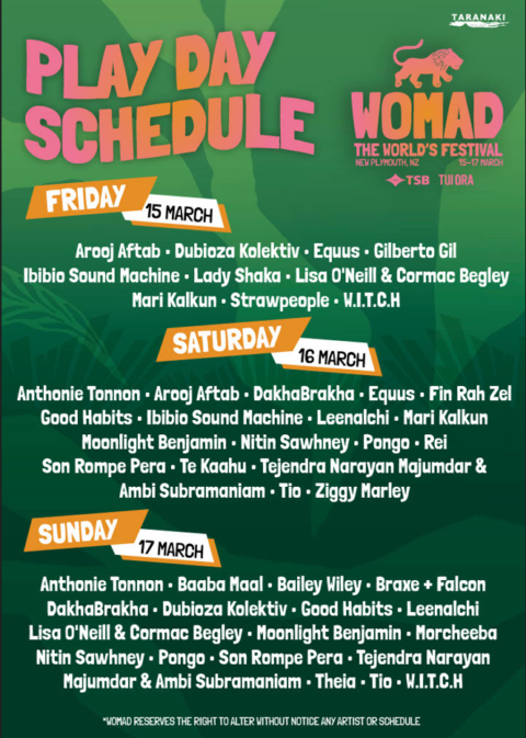 WOMAD NZ Announces The Artist Play Day Schedule For 2024 THE LABEL   Womad 2024 Play Schedule Lge 480x673 